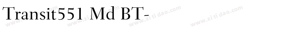 Transit551 Md BT字体转换